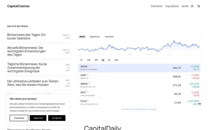 Skjámynd af capitalcosmos.de