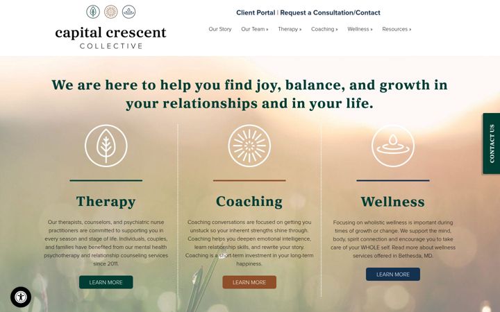 Screenshot of capitalcrescentcollective.com