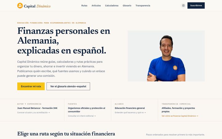 Screenshot of capitaldinamico.com