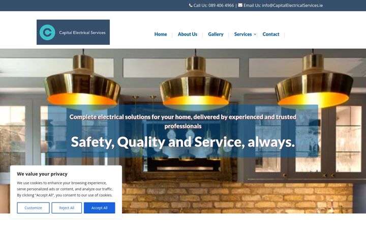 Screenshot di capitalelectricalservices.ie