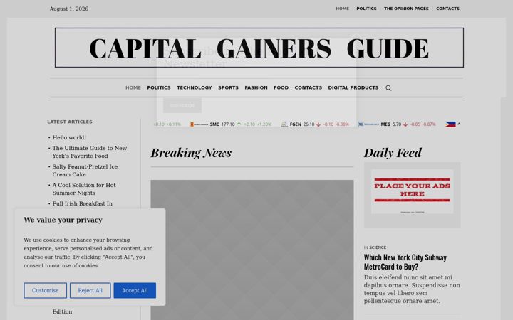 Screenshot of capitalgainersguide.com