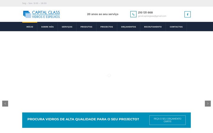 Screenshot of capitalglass.pt