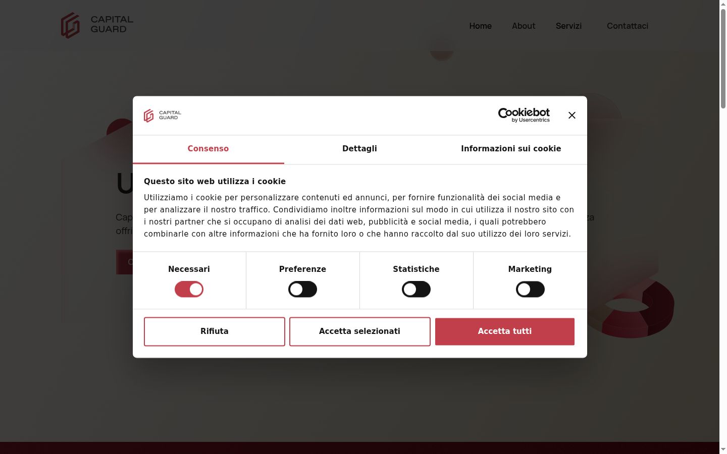 Snímek obrazovky baneru souhlasu zobrazeného před jakoukoli interakcí