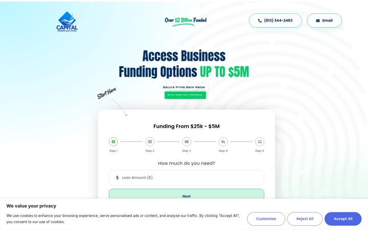 Screenshot of capitalharborsolutions.com