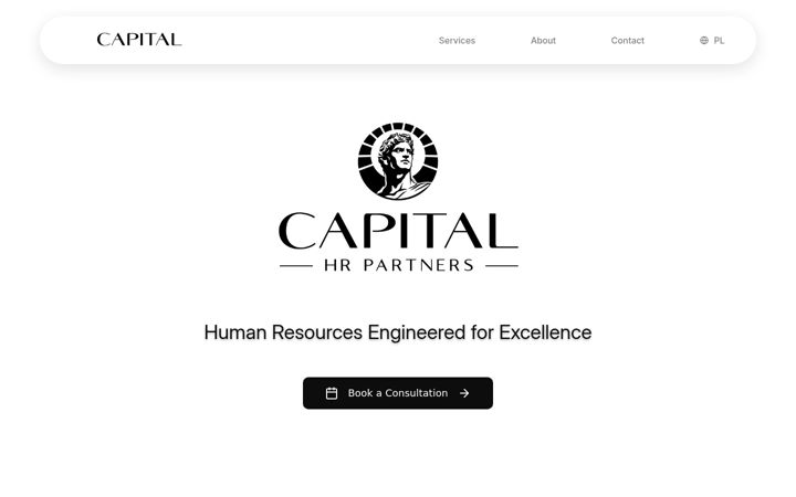 Screenshot of capitalhrpartners.com