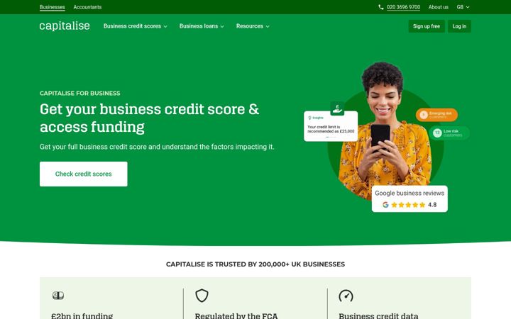Screenshot of capitalise.com