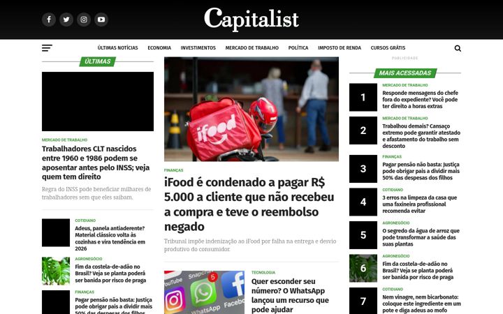 Screenshot of capitalist.com.br
