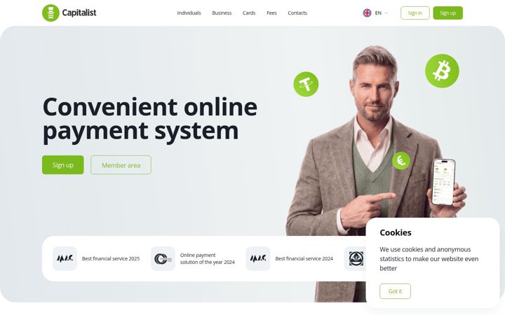 Screenshot of capitalist.net