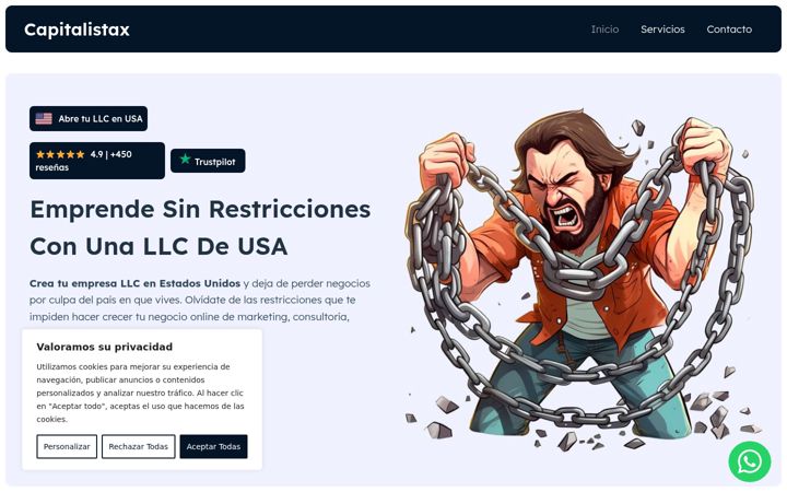Screenshot of capitalistax.com