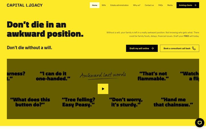 Screenshot von capitallegacy.co.za