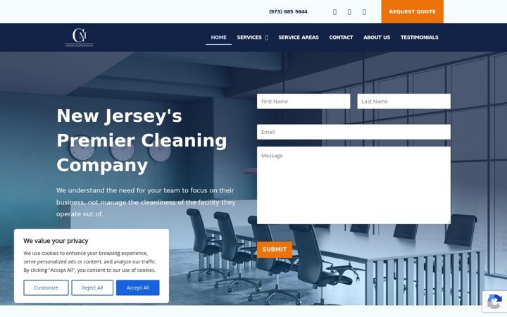 Screenshot of capitalmaintenance-nj.com
