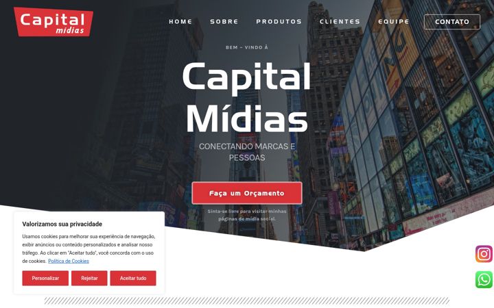 Kuvakaappaus sivustosta capitalmidias.com.br