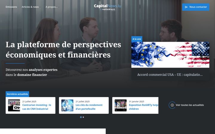 Screenshot of capitalnews.lu