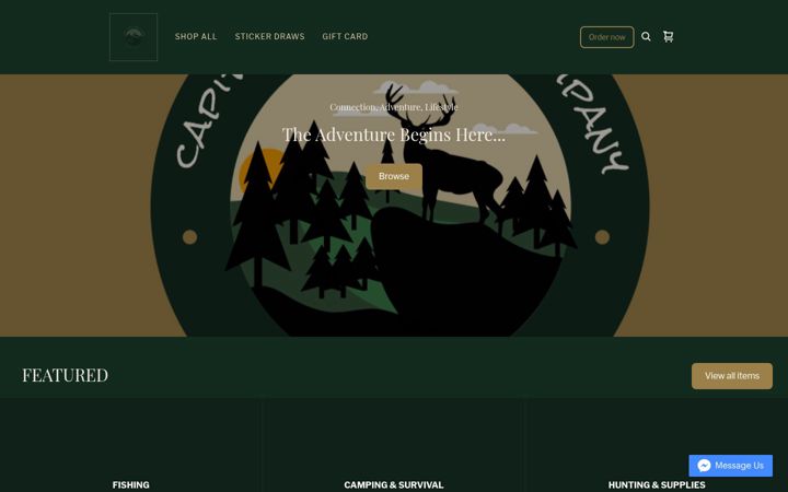 Screenshot of capitaloutfitters.square.site