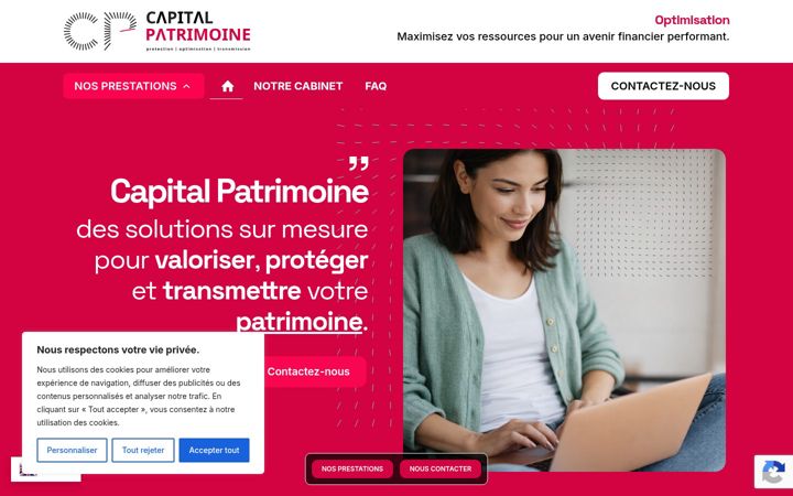 Screenshot of capitalpatrimoine.fr