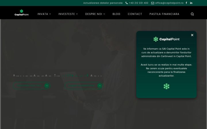 Screenshot von capitalpoint.ro