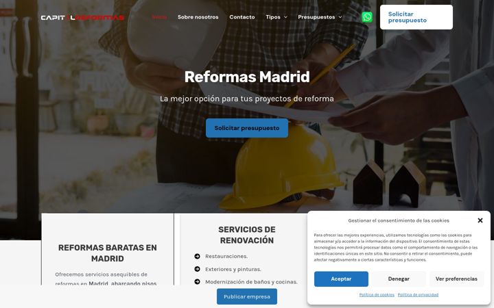 Screenshot of capitalreformas.es