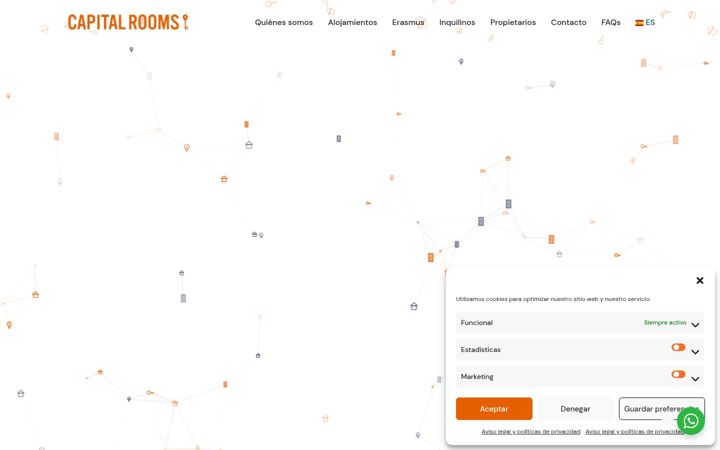 Screenshot of capitalrooms.es