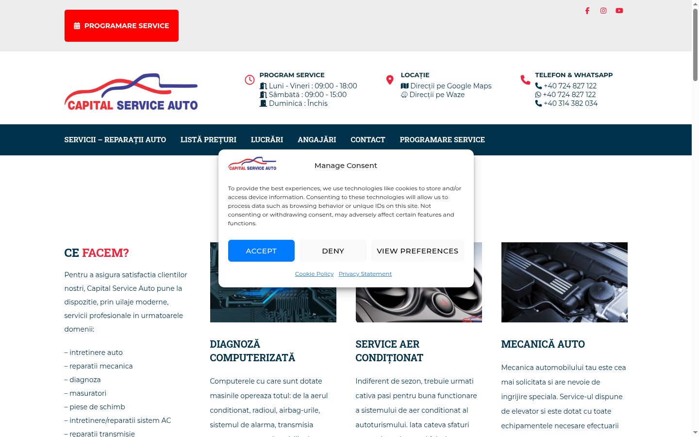 Screenshot des Einwilligungsbanners vor jeglicher Interaktion