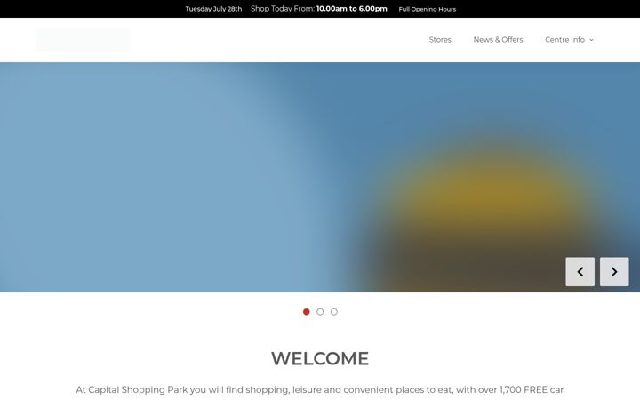 Screenshot of capitalshoppingpark.co.uk
