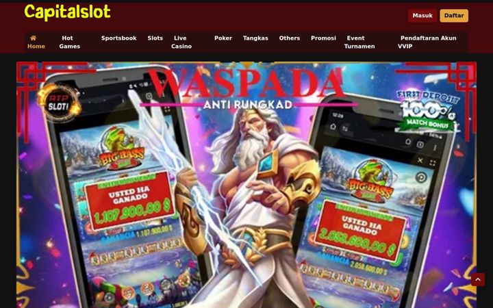 Screenshot of capitalslot.net