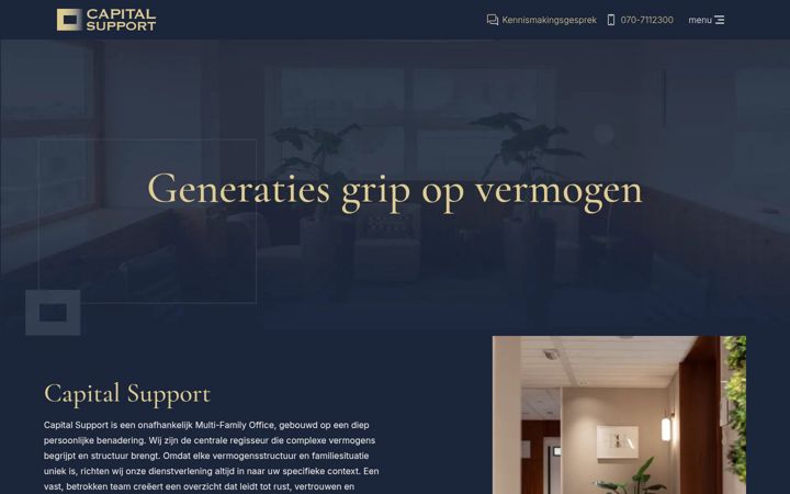 Screenshot of capitalsupport.nl
