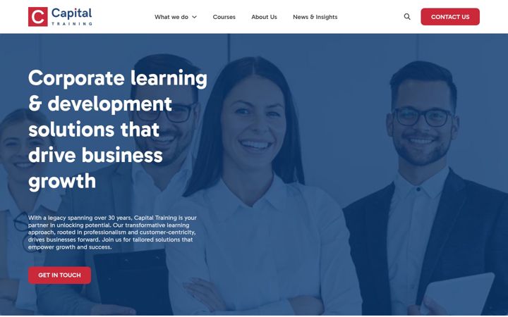Screenshot of capitaltraining.com