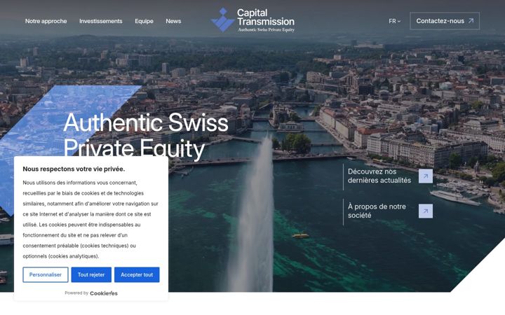 Screenshot of capitaltransmission.ch