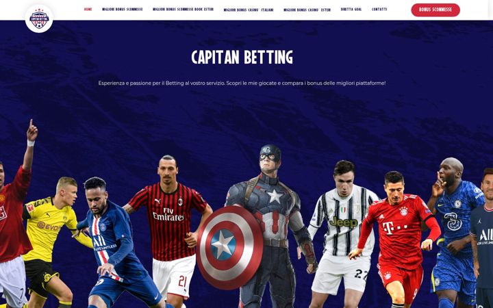 Snímek obrazovky capitanbetting.it