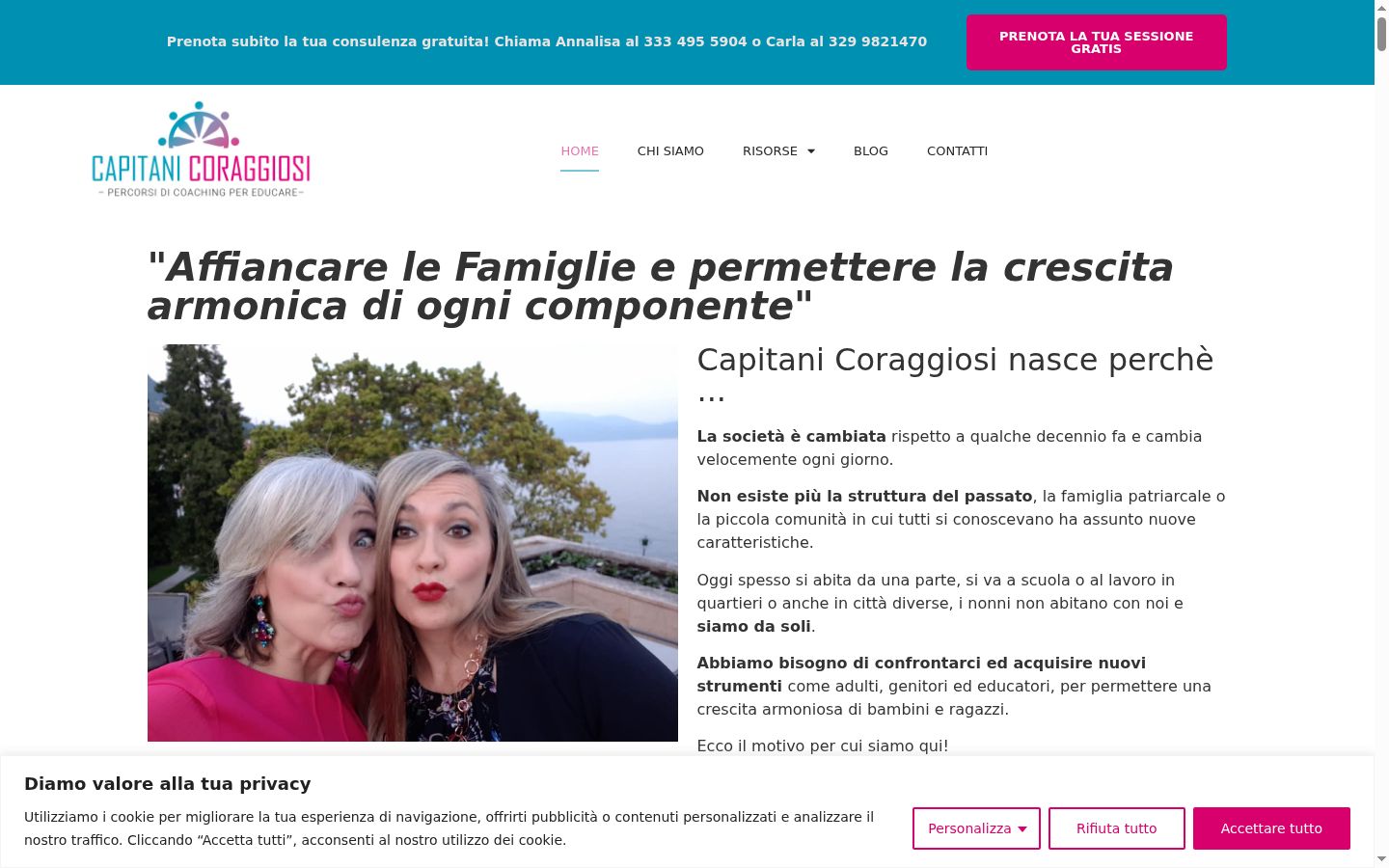 Capture d'écran de la bannière de consentement affichée avant toute interaction