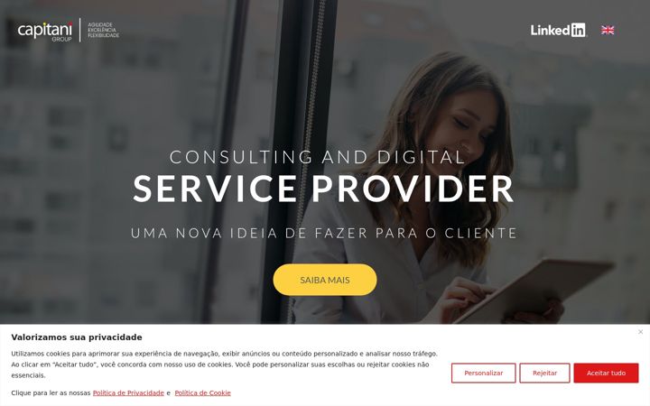Screenshot of capitani.com.br