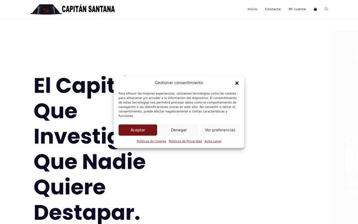 Screenshot of capitansantana.com