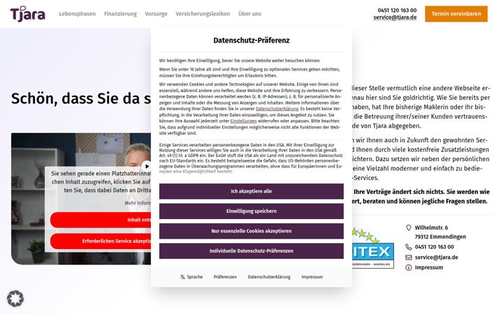 Skjámynd af capitex.de