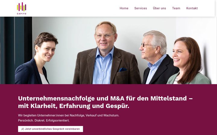 Screenshot of capito.biz