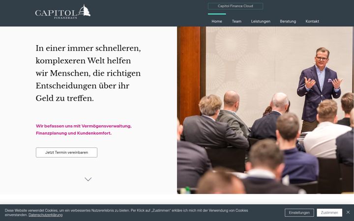 Skjámynd af capitol-finanzhaus.de