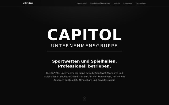 Screenshot of capitol-gruppe.de
