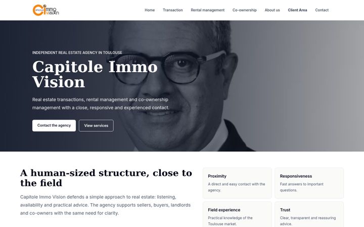 Screenshot of capitole-immo-vision.fr