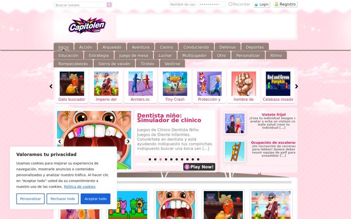 Screenshot of capitolen.com