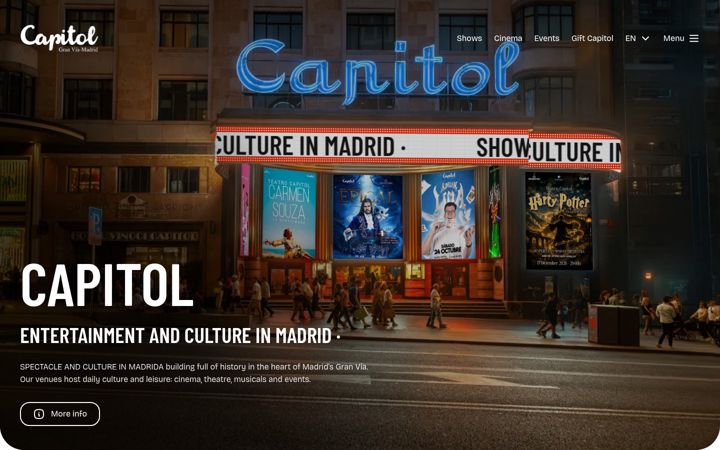 Screenshot of capitolgranvia.com
