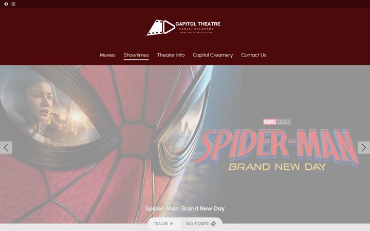 Screenshot of capitolmovies.com