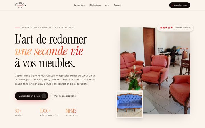 Screenshot of capitonnage-guadeloupe.com
