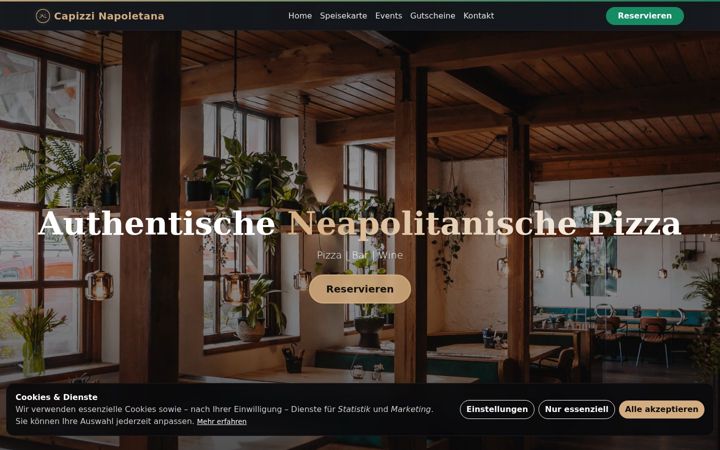 Screenshot of capizzi-napoletana.de