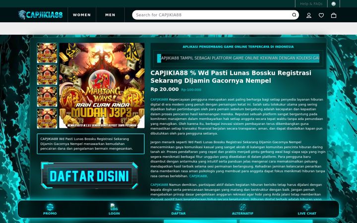 Ekrānuzņēmums no capjikia88.org