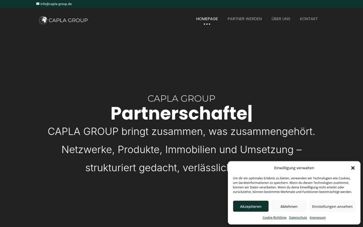 Skjámynd af capla-group.de