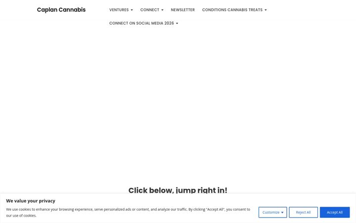 Screenshot of caplancannabis.com