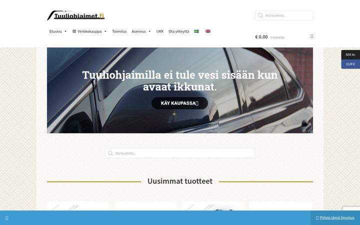 Skærmbillede af caplastic.fi