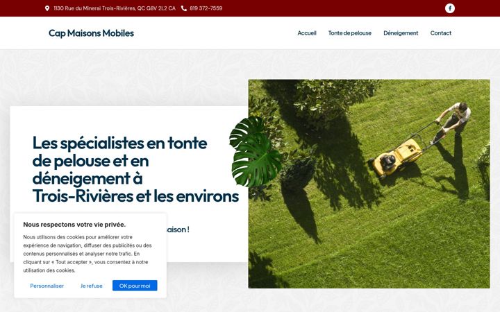 Screenshot του capmaisonsmobiles.ca