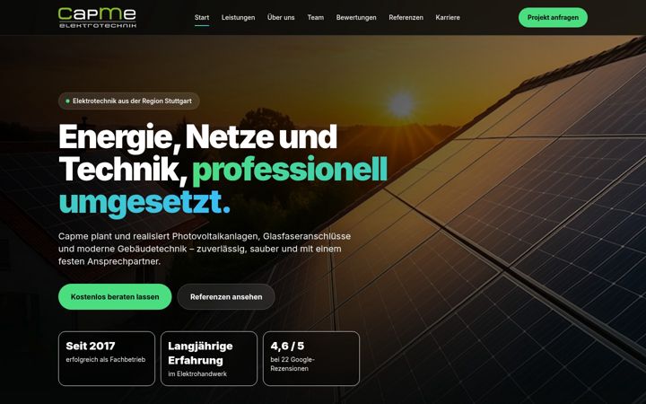 Screenshot of capme.de