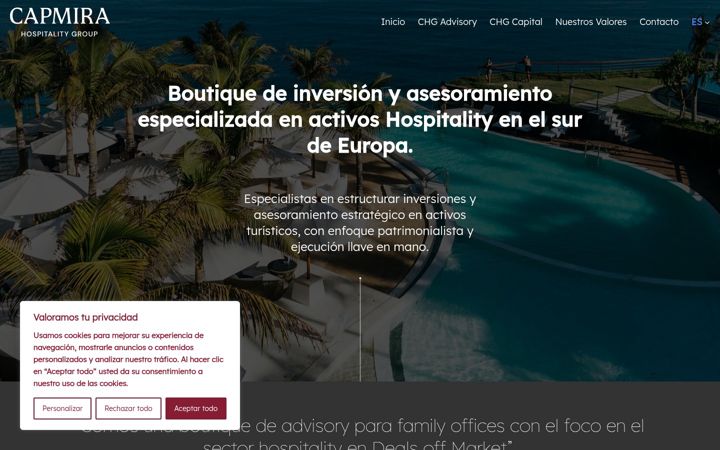 Screenshot of capmirahg.com