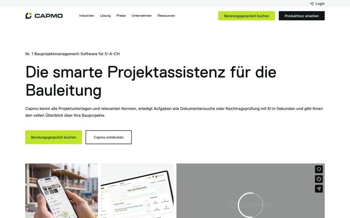 Screenshot of capmo.com